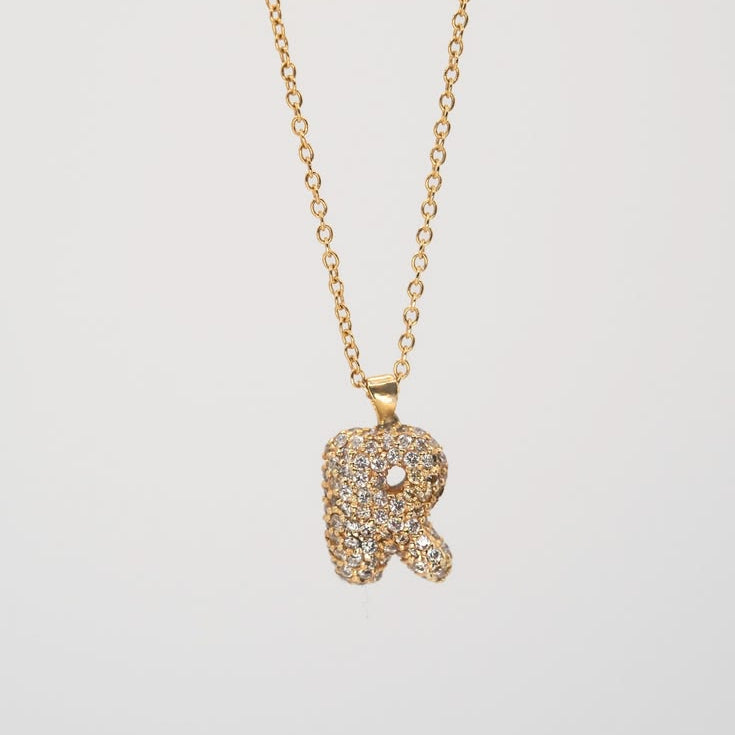 Juicy Bubbles Pavé Letter Charm