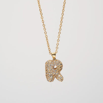 Juicy Bubbles Pavé Letter Charm