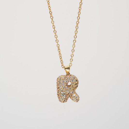 Juicy Bubbles Pavé Letter Charm